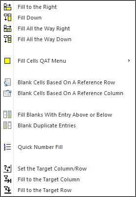 Fill Assistants menu